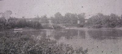 Suspension Bridge Over the Kaskaskia River