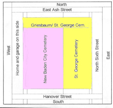 St. George and New Baden City Cemetery Map