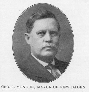 George J. Monker, Mayor of New Baden