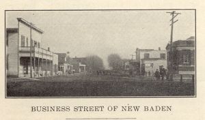 Business Street of New Baden