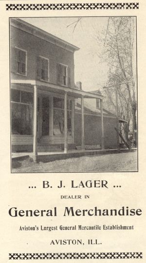 B.J.Lager General Merchandise Ad