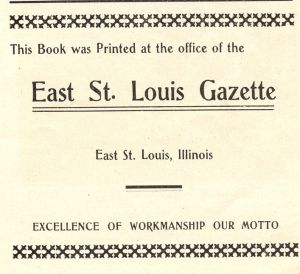 East St. Louis Gazette Ad
