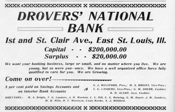 Dover's National Bank Ad